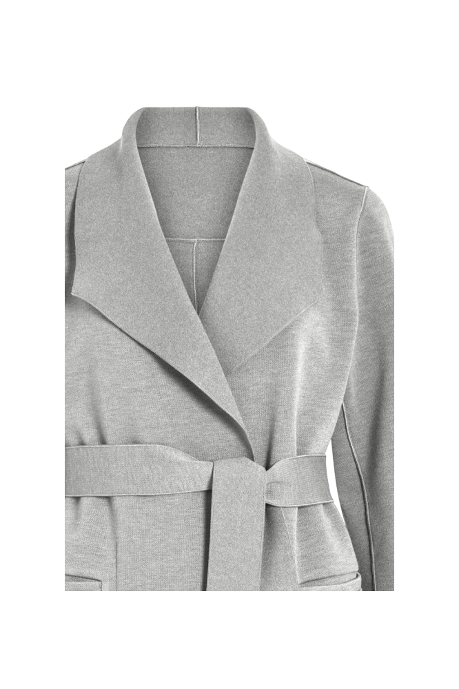 Vila grijze dames jas | Close up