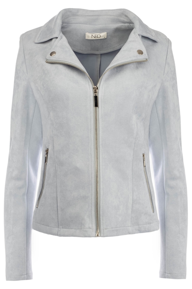 NED blauwe dames jas | Vooraanzicht