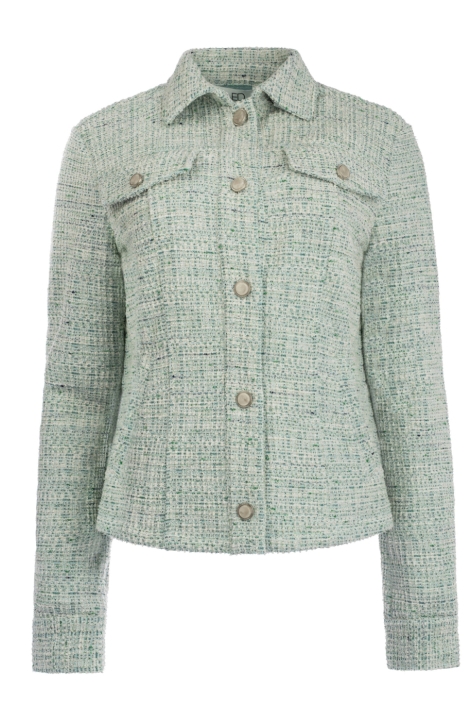 NED groene dames vest | Vooraanzicht