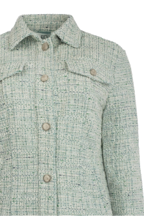 NED groene dames vest | Close up