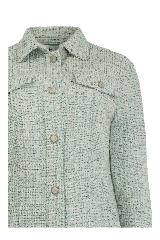 NED groene dames vest | Close up