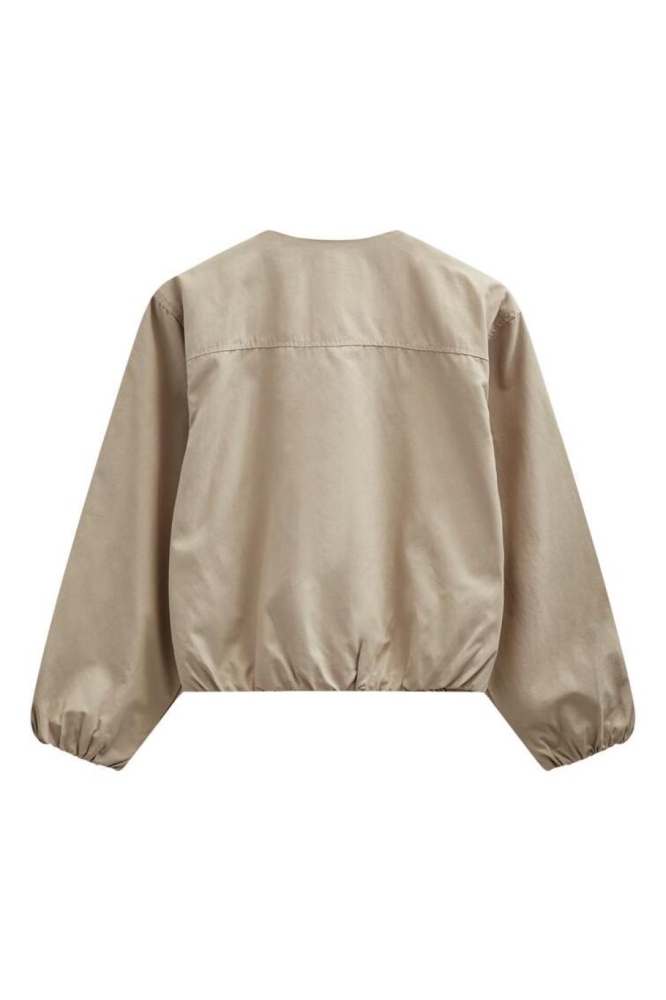 Freequent beige dames jas | Achteraanzicht