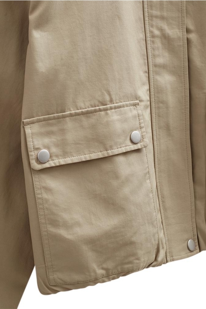 Freequent beige dames jas | Close up