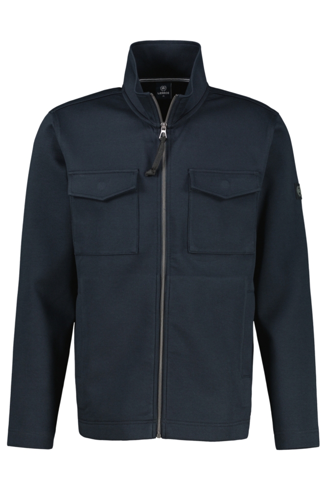 Lerros blauwe heren vest | Vooraanzicht