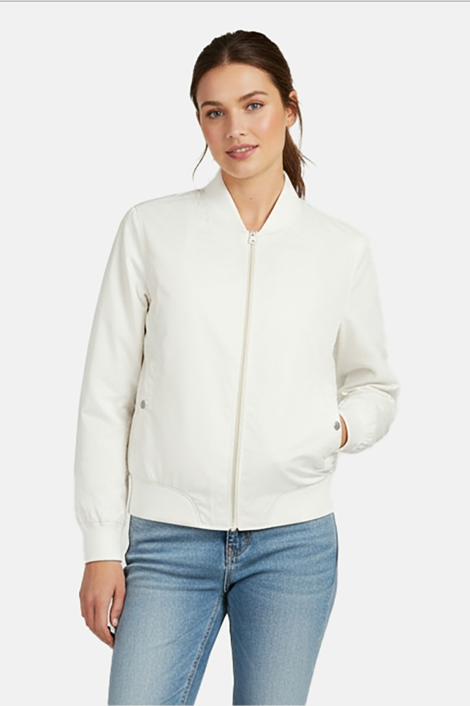 Cars witte dames jas | Model vooraanzicht