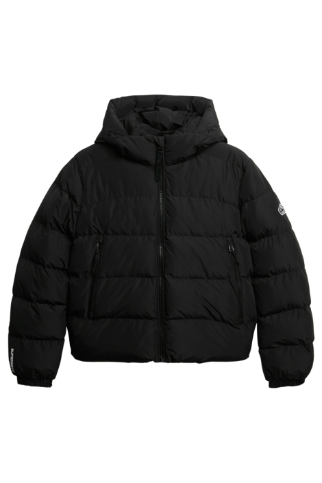 Superdry zwarte dames jas | Vooraanzicht