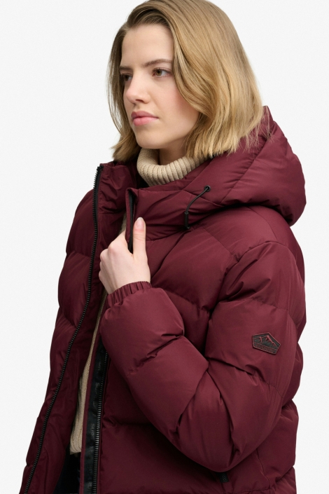 Superdry bordeaux dames jas | Close up