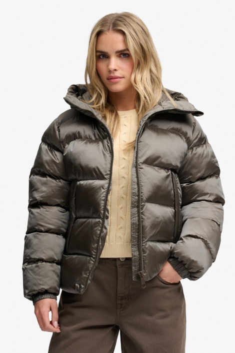 Superdry groene dames jas | Model