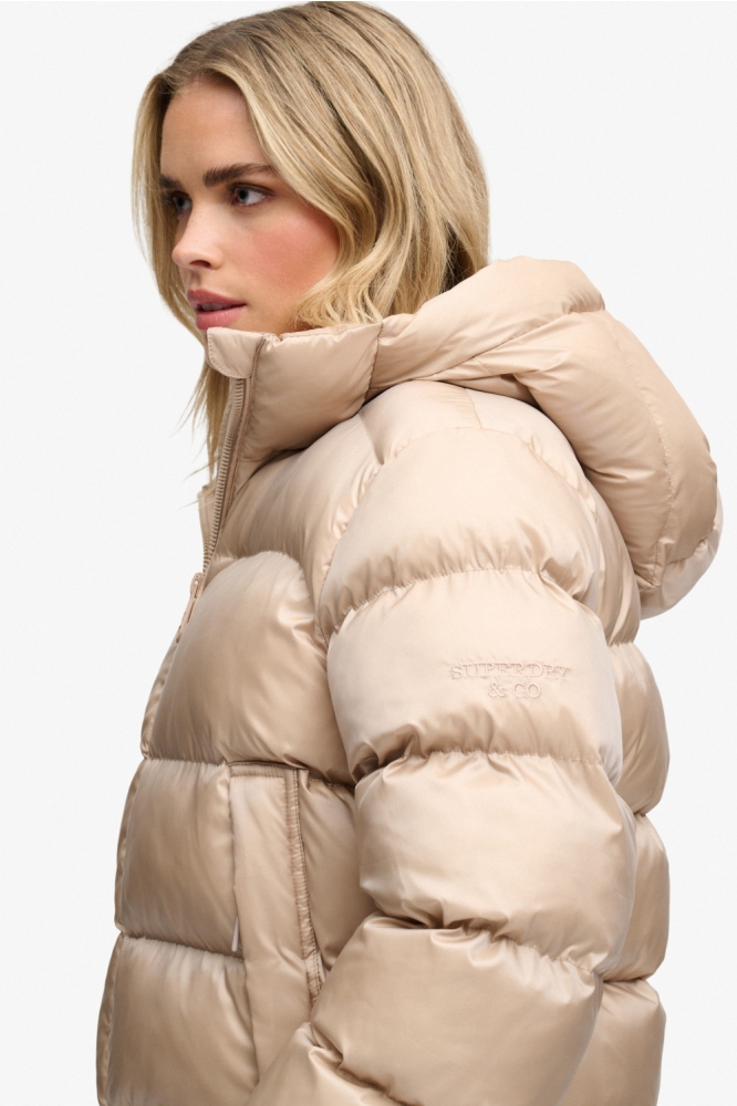 Superdry beige dames jas | Close up