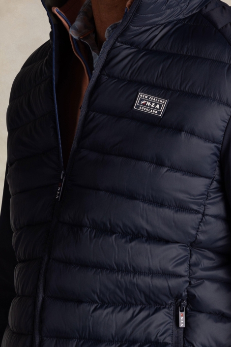 NZA blauwe heren jas | Close up