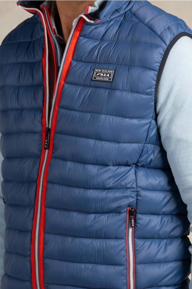 NZA blauwe heren jas | Close up