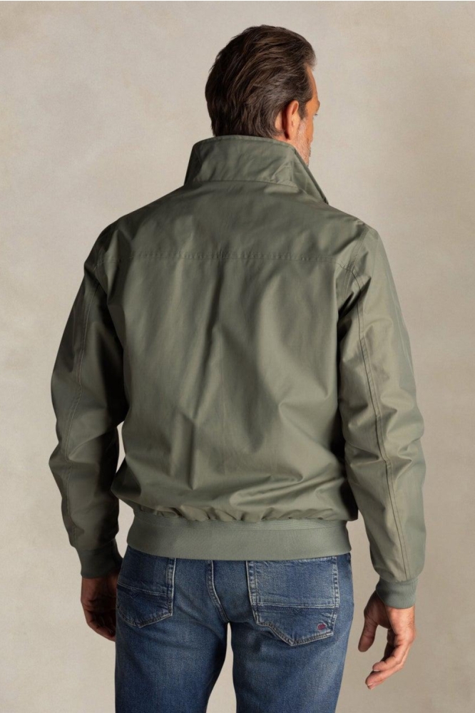 NZA groene heren jas | Model achteraanzicht