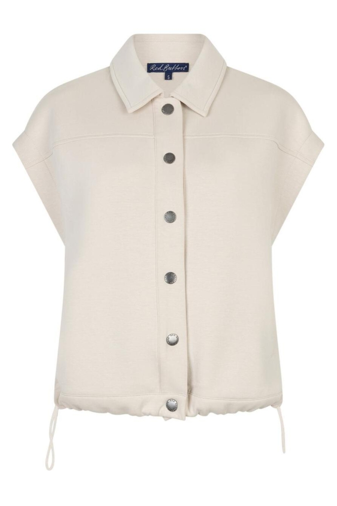 Red Button ecru dames gilet | 