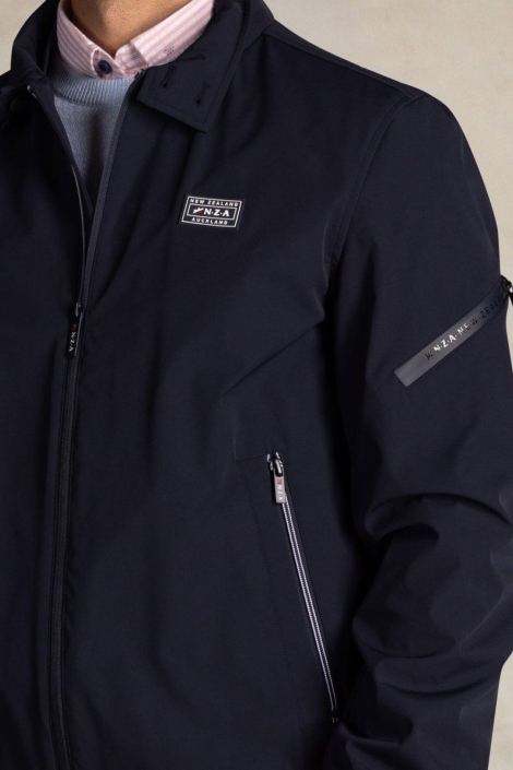 NZA blauwe heren jas | Close up