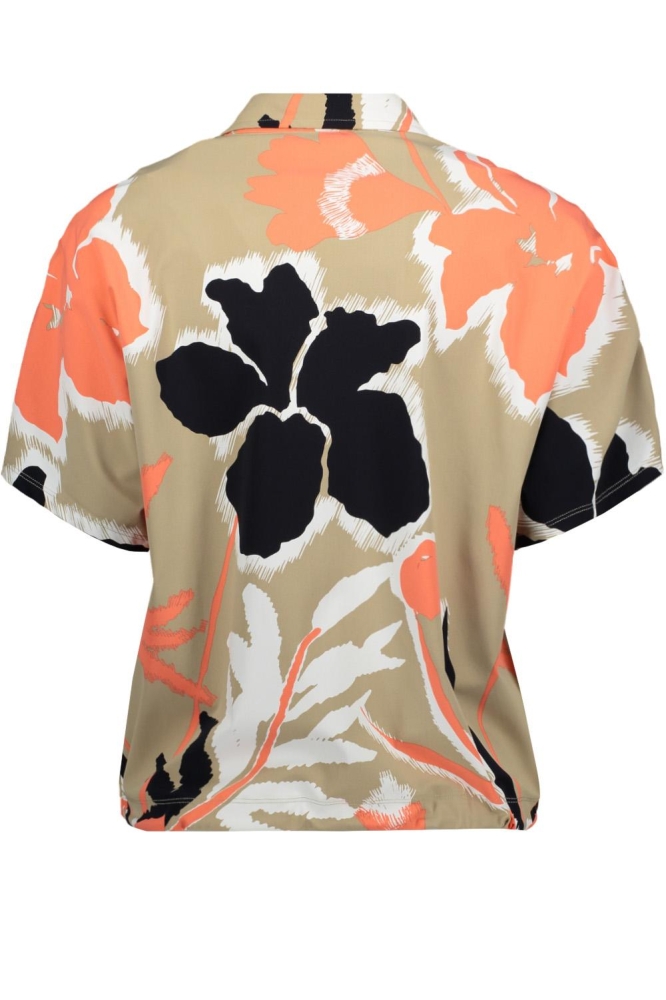 Zoso groene dames blouse | Achteraanzicht