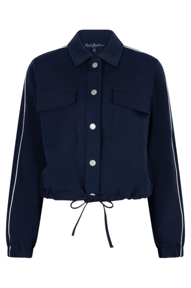 Red Button blauwe dames blazer | Vooraanzicht