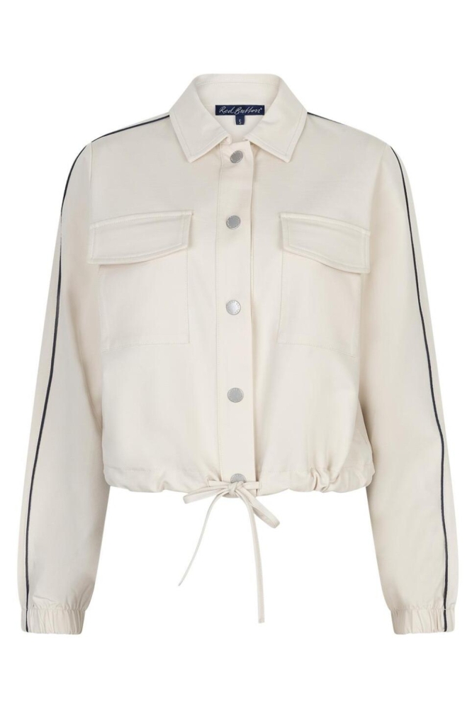 Red Button ecru dames vest | Vooraanzicht