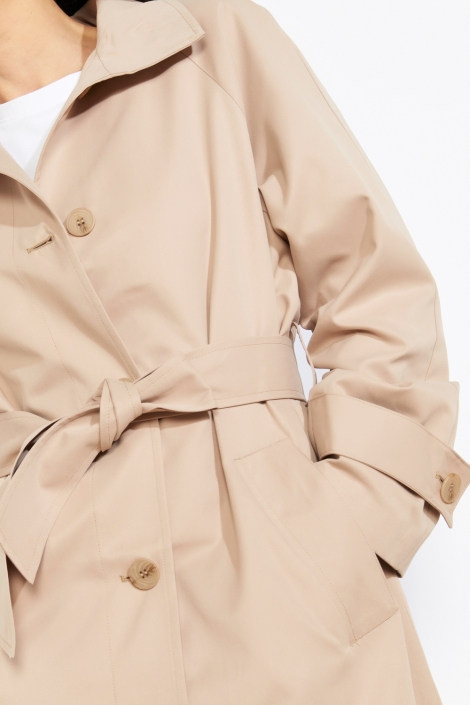 LolaLiza beige dames jas | Close up