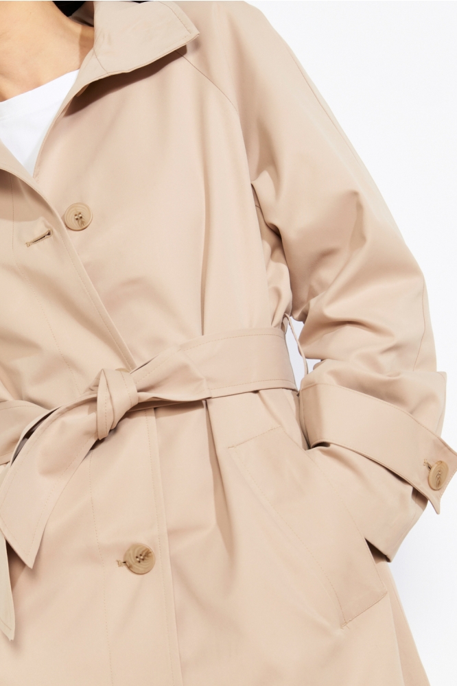 LolaLiza beige dames jas | Close up