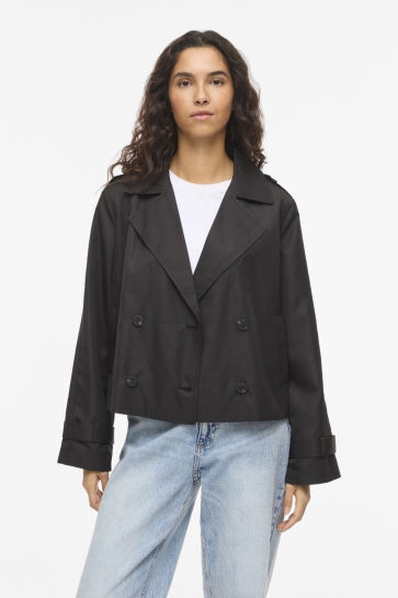 Vila VIADDISON L/S SHORT JACKET - NOOS 14112093 Black Beauty