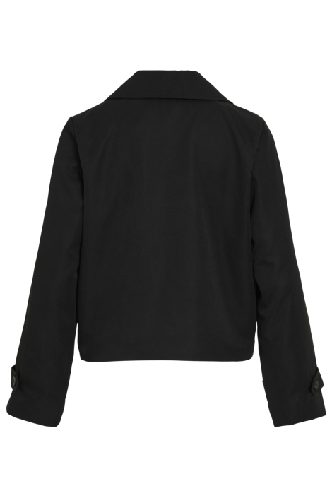 Vila zwarte dames jas | Achteraanzicht