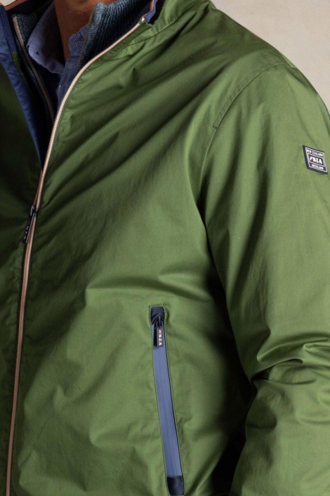 NZA groene heren jas | Close up