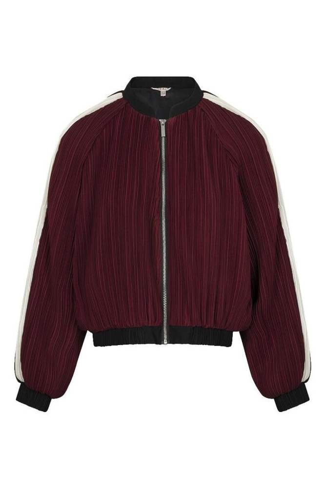 EsQualo bordeaux dames jas | Vooraanzicht