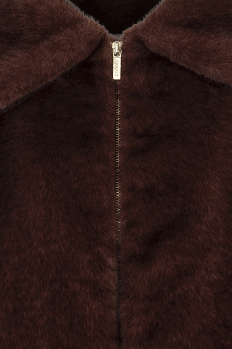 EsQualo bordeaux dames jas | Kleurstaal