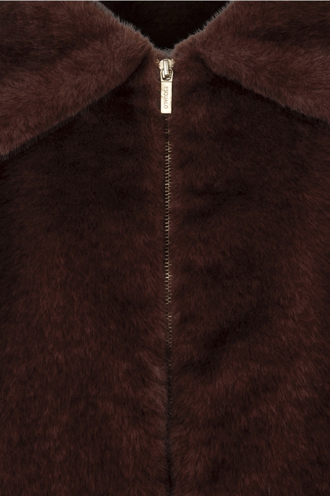 EsQualo bordeaux dames jas | Kleurstaal
