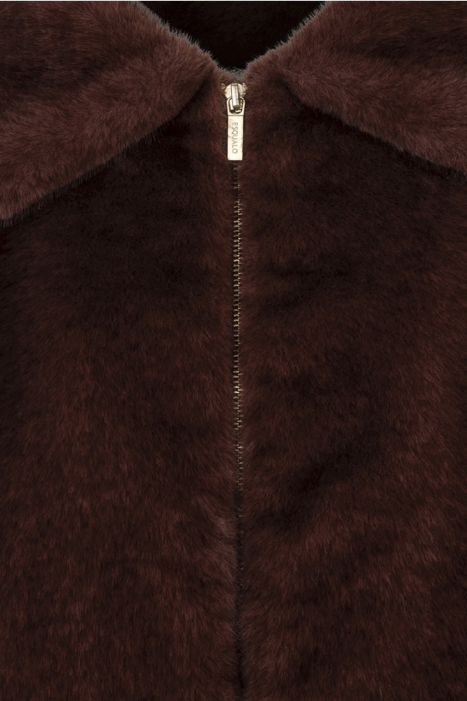EsQualo bordeaux dames jas | Kleurstaal