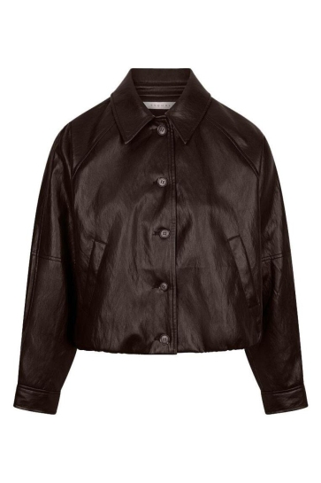 EsQualo Jas JACKET BALLOON PU CRINKLE F26 11503 775 CACAO