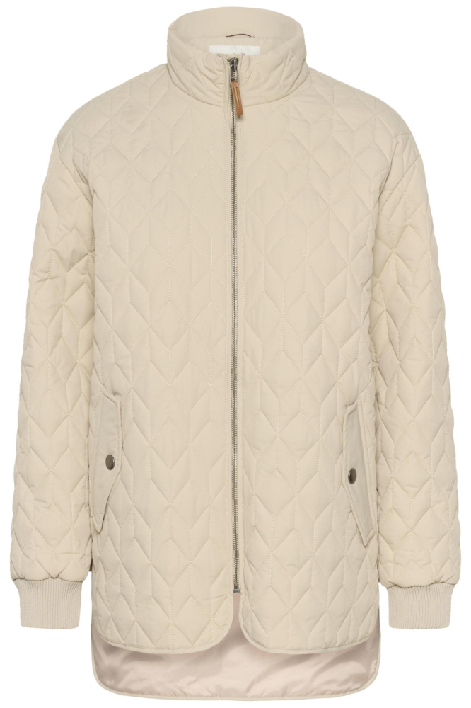 Kaffe ecru dames jas | Vooraanzicht