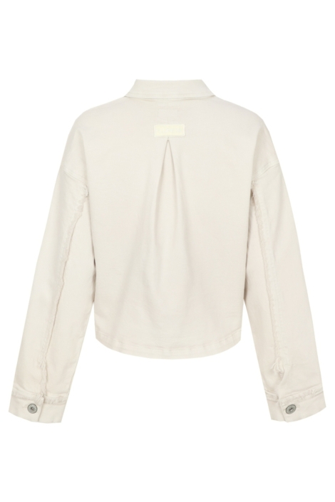 Fluresk beige dames jas | Achteraanzicht