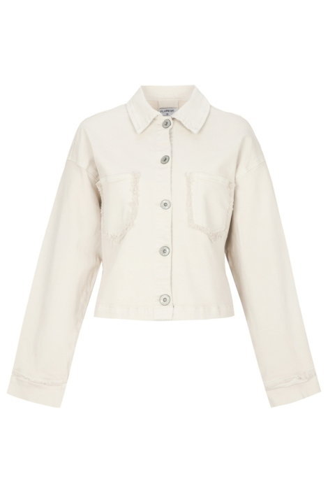Fluresk beige dames jas | Vooraanzicht