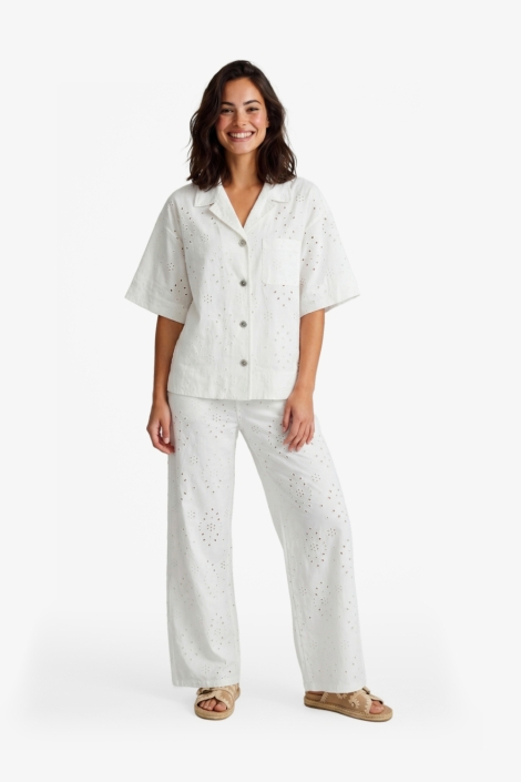 Fluresk witte dames blouse | Model