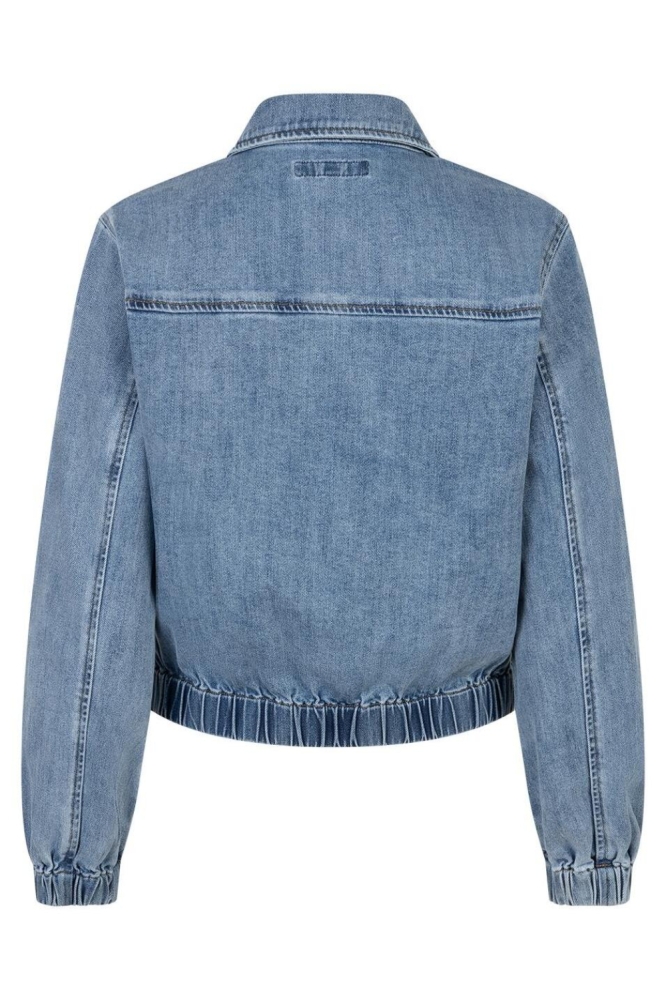 Red Button blauwe dames jas | Achteraanzicht