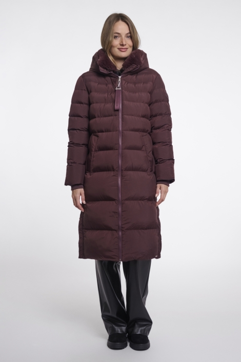 Rino & Pelle bordeaux dames jas | Model vooraanzicht