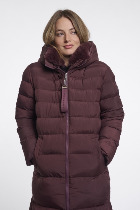 Rino & Pelle bordeaux dames jas | Close up