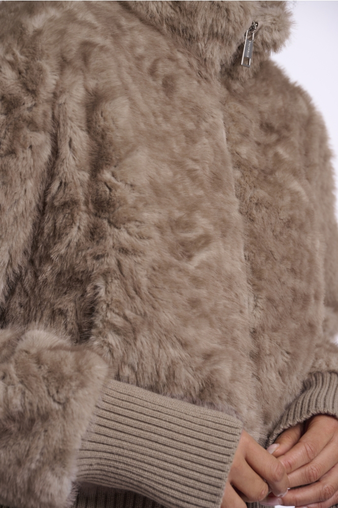 Rino & Pelle bruine dames jas | Kleurstaal