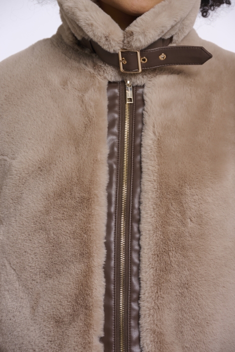 Rino & Pelle beige dames jas | Kleurstaal