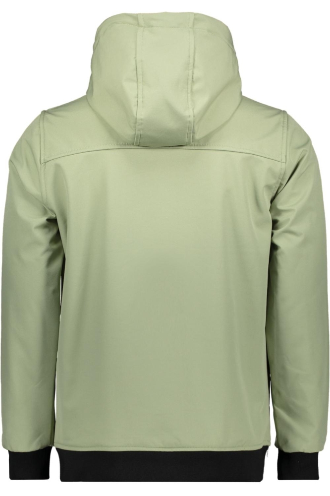 Ballin groene heren jas | Achteraanzicht