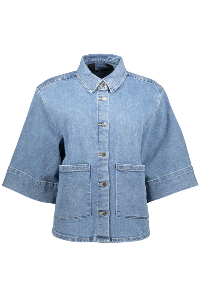 SisterS point blauwe dames jas | Vooraanzicht