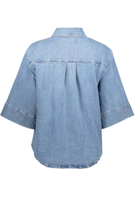 SisterS point blauwe dames jas | Achteraanzicht