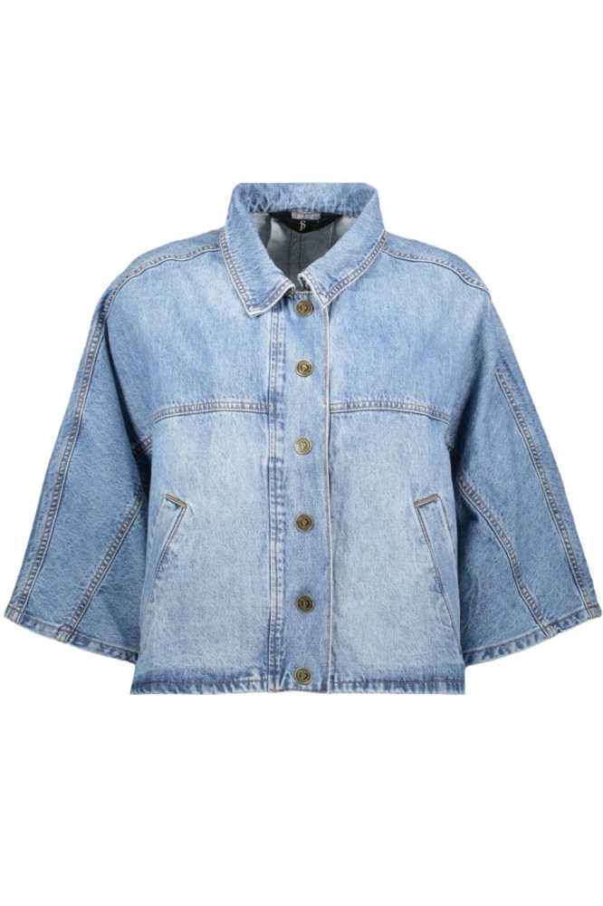 SisterS point blauwe dames jas | Vooraanzicht