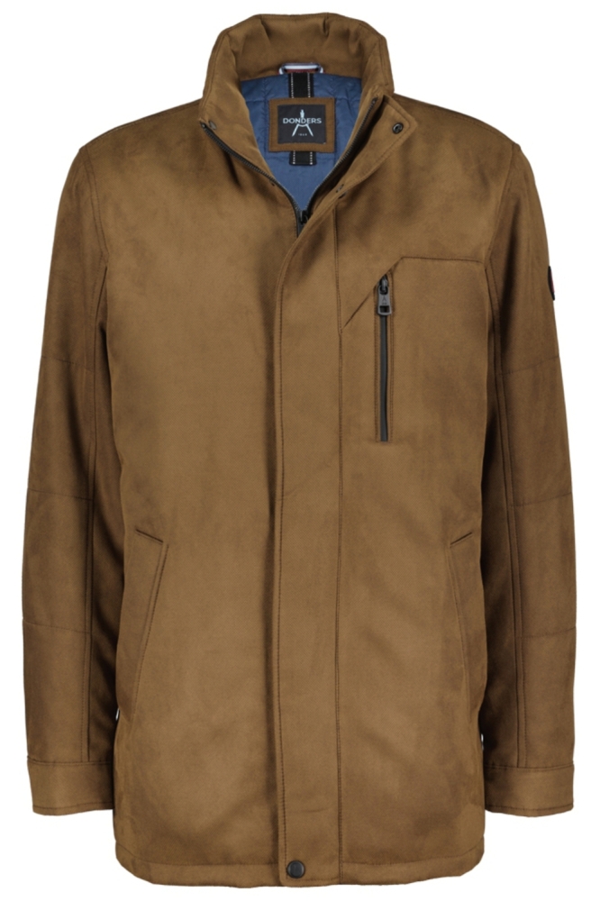 Donders bruine heren jas | Vooraanzicht