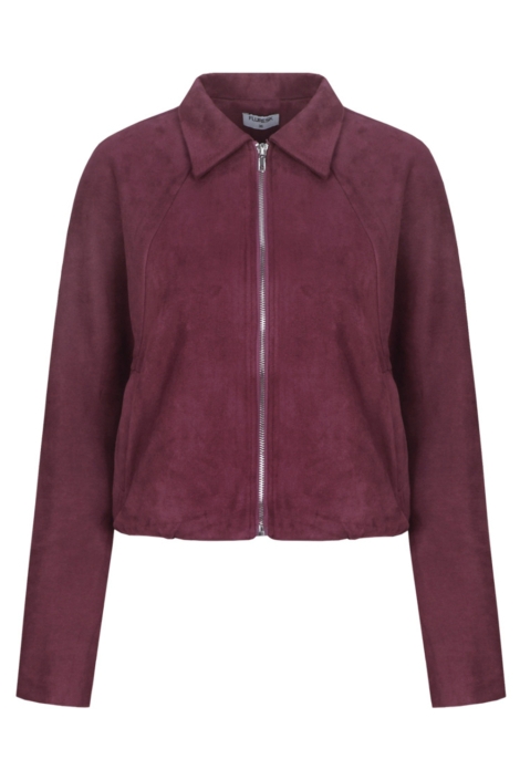 Fluresk bordeaux dames jas | Vooraanzicht