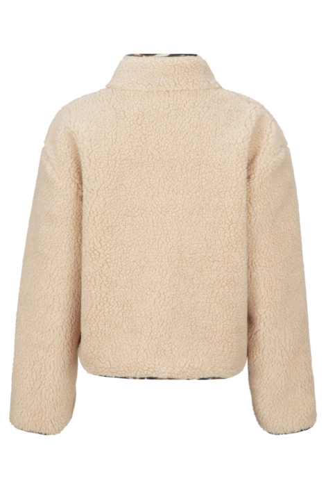 Fluresk camel dames jas | Achteraanzicht