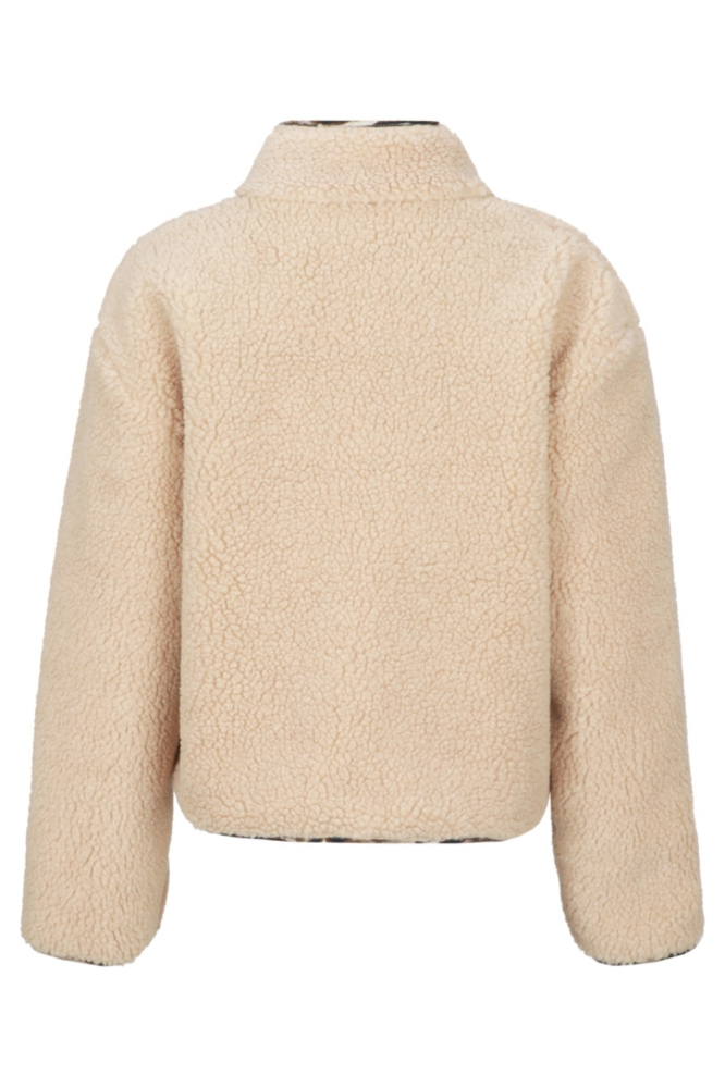 Fluresk camel dames jas | Achteraanzicht