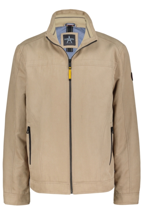 Donders beige heren jas | Vooraanzicht