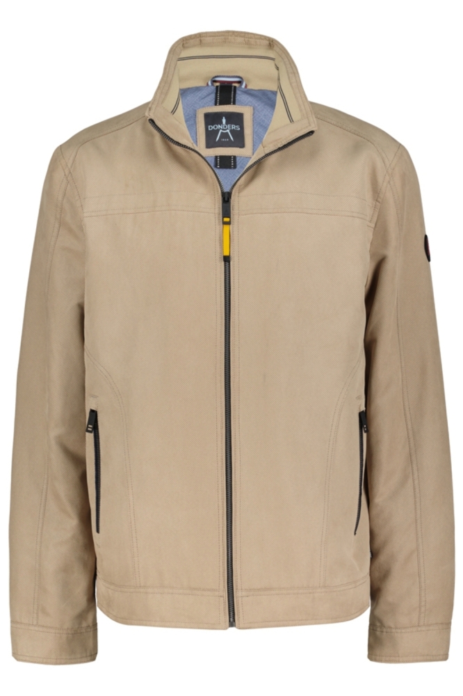 Donders beige heren jas | Vooraanzicht